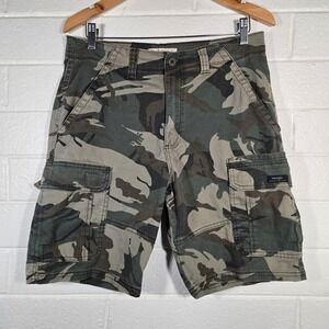 Wrangler Camo Cargo Shorts Mens 32 Relaxed Fit Tactical Military Utility Grunge